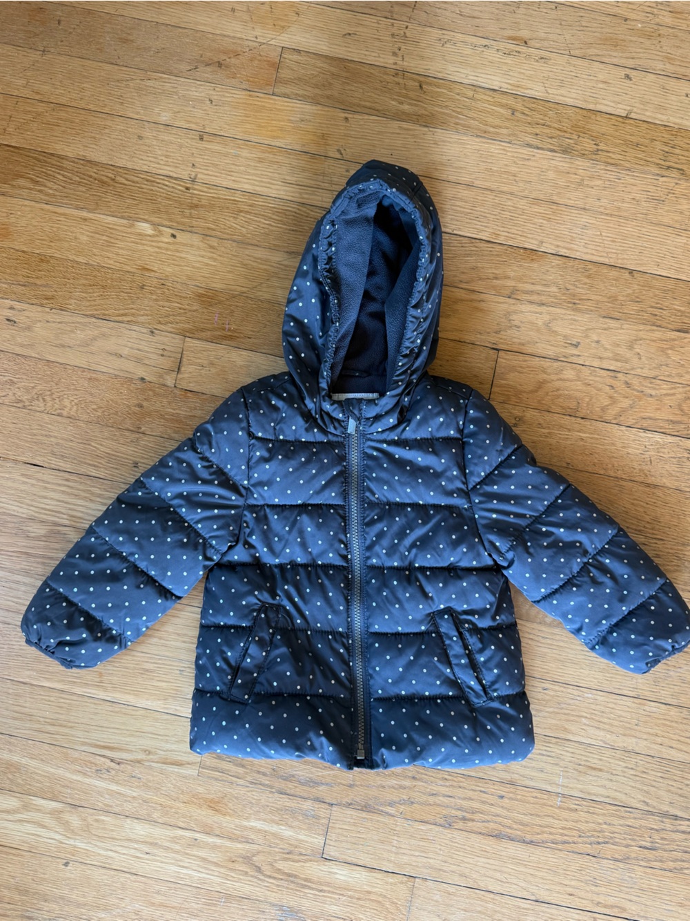 Kids dotted quilted jacket